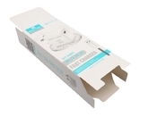 caixa de embalagem branca do papel da cor do armazenamento do carregador com o ODM claro do OEM da janela