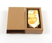 Caixa biodegradável da gaveta do papel de embalagem de caixa de armazenamento do laço dos homens de Eco