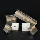 Inserções da espuma da caixa de Flip Top Ivory Jewelry Gift sem chumbo para Ring Pendant