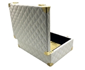 Caixas de empacotamento luxuosas do eixo helicoidal da caixa de couro impermeável da composição do plutônio