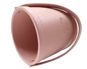 Caixa de presente do círculo de Logo Pink Leather Gift Box da folha de ouro para flores