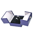 Logo Pu Leather Jewellery Box metálico para o empacotamento do relógio da pulseira do bracelete