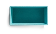 Caixa de presente de veludo do retângulo excelente grande, guarda-joias de Blue Velvet