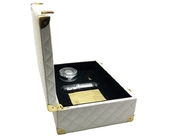 Caixas de empacotamento luxuosas do eixo helicoidal da caixa de couro impermeável da composição do plutônio