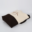 logotipo orgânico reusável de Tote Bags Standard Size Customized da lona do algodão 14oz