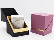 Caixas de embalagem de dobramento do cartão da caixa de presente de papel orgânica decorativa da vela com inserção da espuma