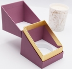 Caixas de embalagem de dobramento do cartão da caixa de presente de papel orgânica decorativa da vela com inserção da espuma