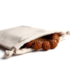 Natureza feita sob encomenda sacos Eco-amigáveis personalizados do presente do cordão da tela do saco do malote do cordão da lona do algodão do tamanho