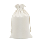 O algodão feito sob encomenda amigável Mini Large Capicity Drawstring Packaging da lona do presente ensaca sacos do presente do cordão da tela