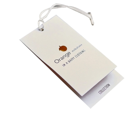 impressão de papel fluorescente de 400gsm Hang Tag With Normal Ink